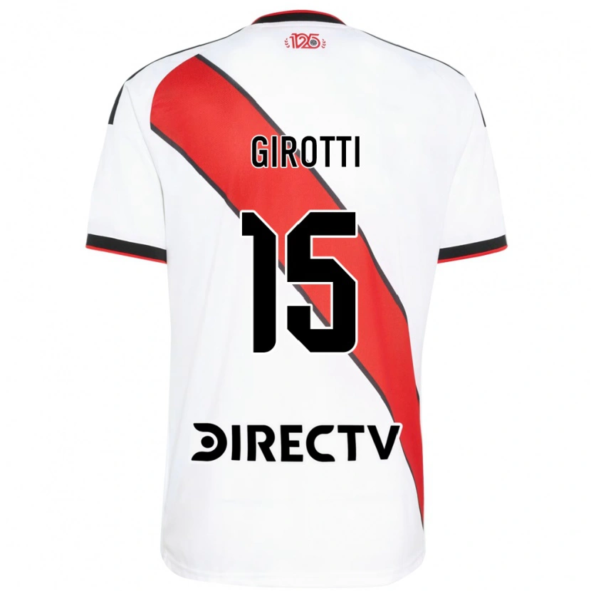 Danxen Enfant Maillot Federico Girotti #15 Rouge Blanc Noir Tenues Domicile 2026/27 T-Shirt