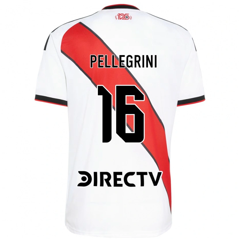 Danxen Enfant Maillot Thiago Pellegrini #16 Rouge Blanc Noir Tenues Domicile 2026/27 T-Shirt