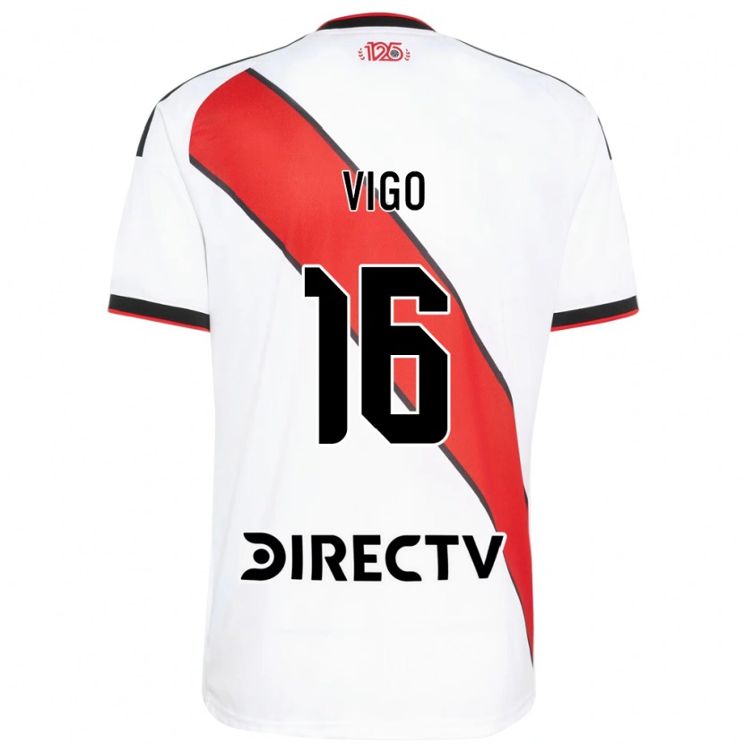 Danxen Enfant Maillot Alex Vigo #16 Rouge Blanc Noir Tenues Domicile 2026/27 T-Shirt