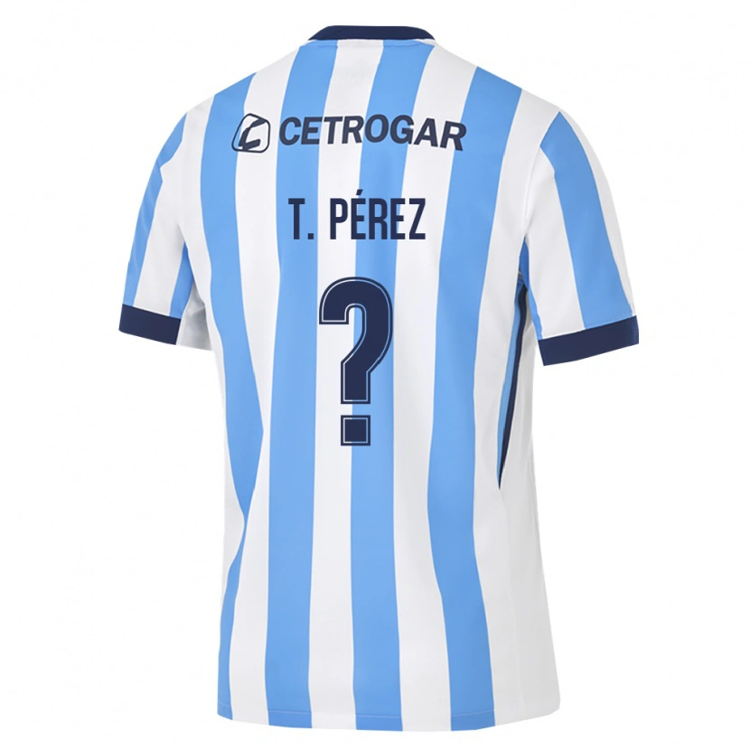 Danxen Enfant Maillot Tomás Pérez #0 Bleu Clair Blanc Noir Tenues Domicile 2026/27 T-Shirt