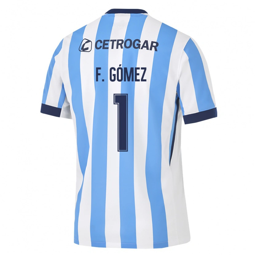 Danxen Enfant Maillot Francisco Gómez #1 Bleu Clair Blanc Noir Tenues Domicile 2026/27 T-Shirt