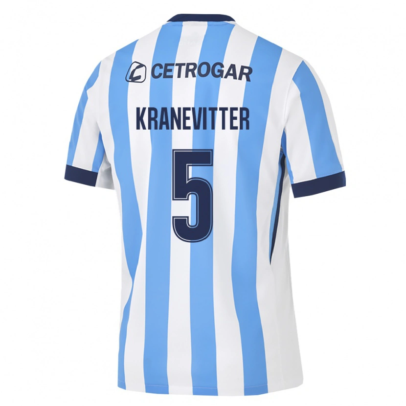 Danxen Enfant Maillot Matías Kranevitter #5 Bleu Clair Blanc Noir Tenues Domicile 2026/27 T-Shirt