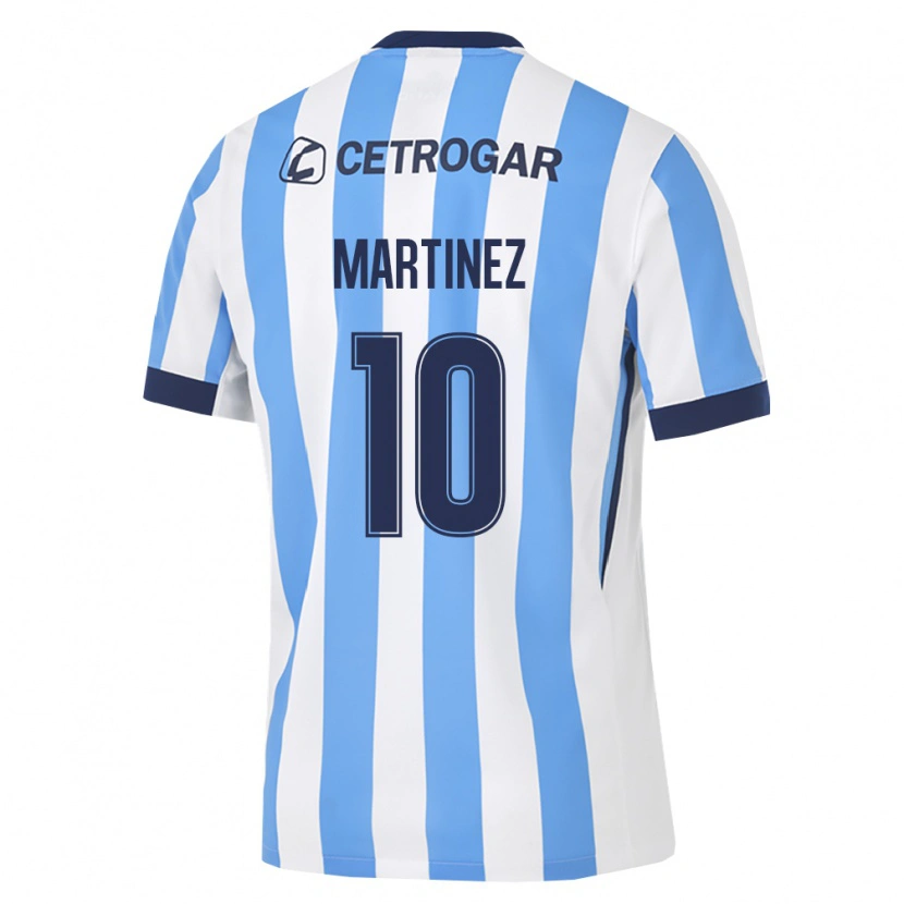 Danxen Enfant Maillot Roger Martinez #10 Bleu Clair Blanc Noir Tenues Domicile 2026/27 T-Shirt