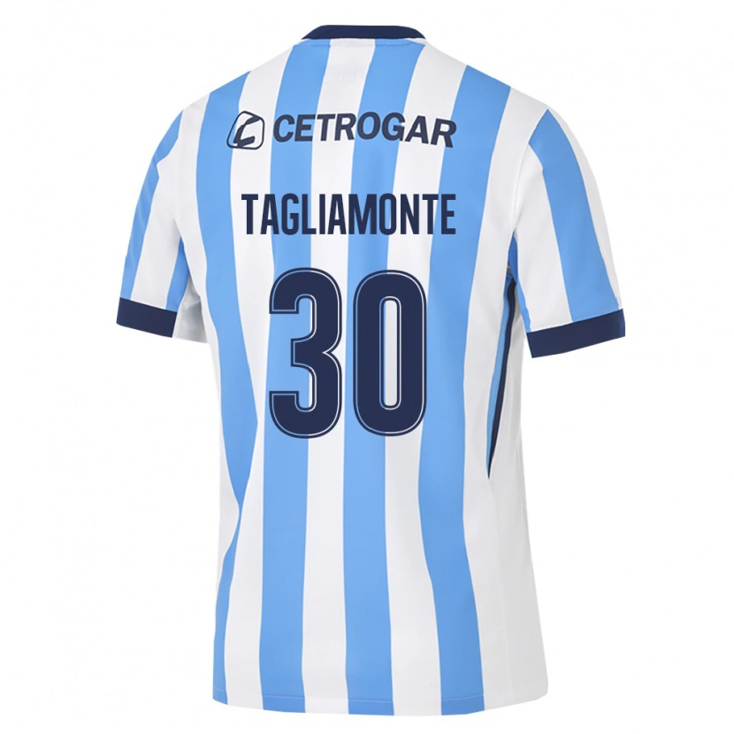 Danxen Enfant Maillot Matías Tagliamonte #30 Bleu Clair Blanc Noir Tenues Domicile 2026/27 T-Shirt