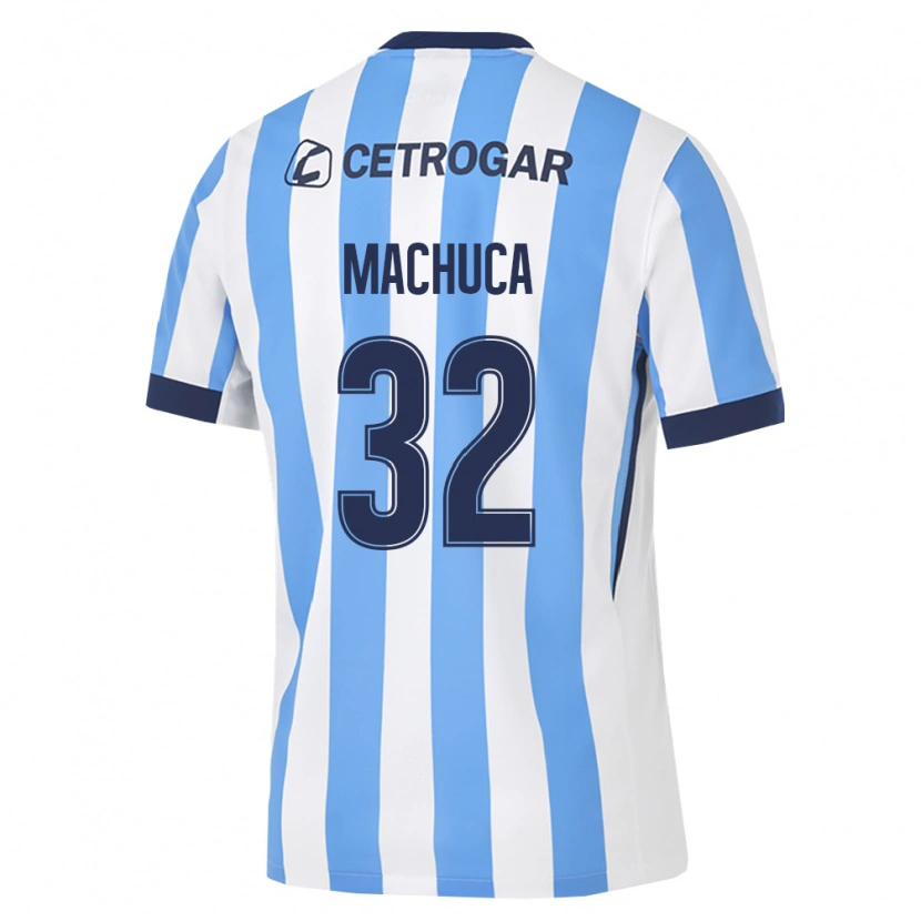 Danxen Enfant Maillot Elias Machuca #32 Bleu Clair Blanc Noir Tenues Domicile 2026/27 T-Shirt