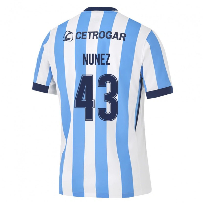 Danxen Enfant Maillot Lucas Nunez #43 Bleu Clair Blanc Noir Tenues Domicile 2026/27 T-Shirt