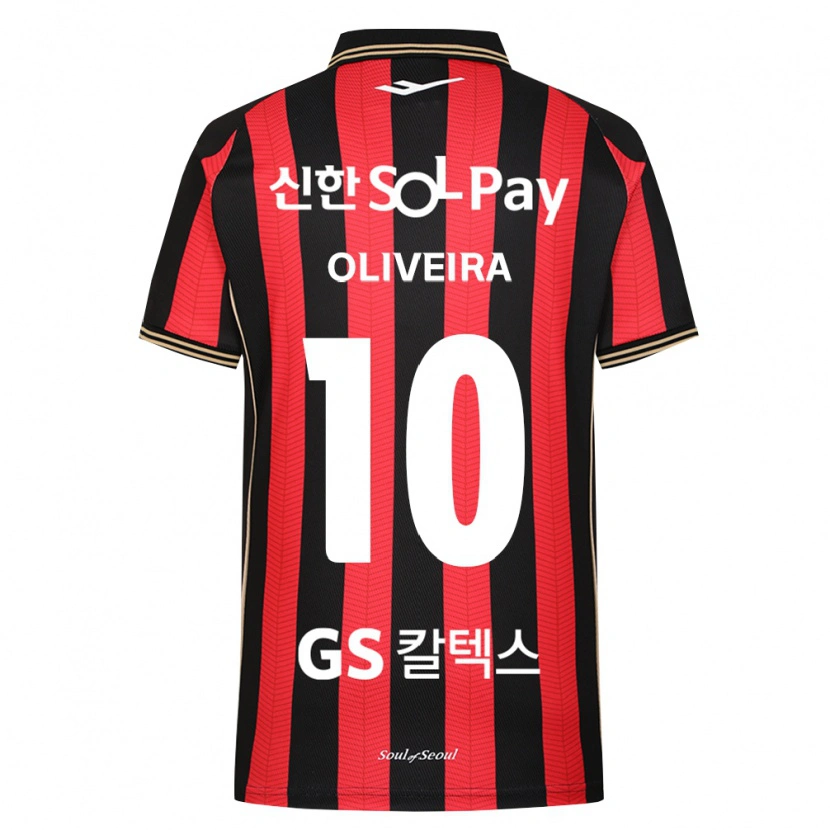 Danxen Enfant Maillot Anderson Oliveira #10 Rouge Blanc Noir Tenues Domicile 2026/27 T-Shirt