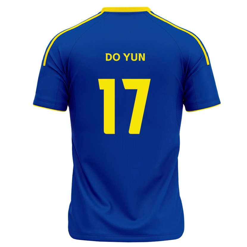 Danxen Enfant Maillot Do-Yun Kwon #17 Bleu Royal Jaune Tenues Domicile 2026/27 T-Shirt