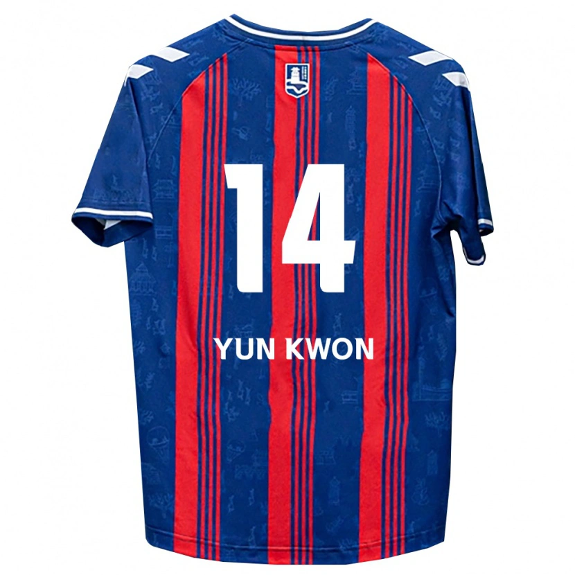 Danxen Enfant Maillot Yun-Kwon Cho #14 Bleu Rouge Blanc Tenues Domicile 2026/27 T-Shirt