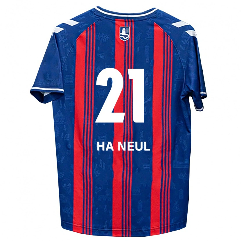 Danxen Enfant Maillot Ha-Neul Jeon #21 Bleu Rouge Blanc Tenues Domicile 2026/27 T-Shirt