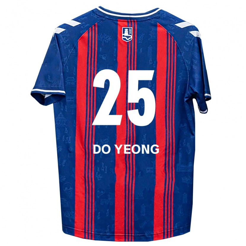 Danxen Enfant Maillot Do-Yeong Kwon #25 Bleu Rouge Blanc Tenues Domicile 2026/27 T-Shirt