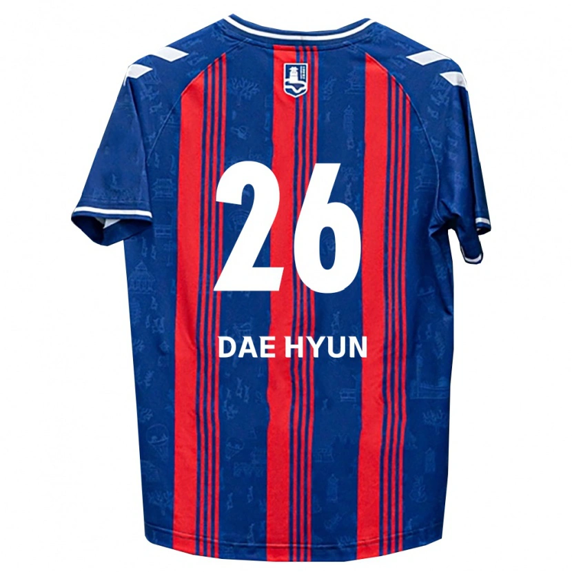 Danxen Enfant Maillot Dae-Hyun Kim #26 Bleu Rouge Blanc Tenues Domicile 2026/27 T-Shirt