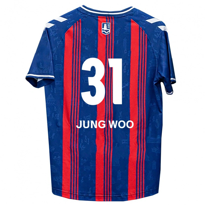 Danxen Enfant Maillot Jung-Woo Moon #31 Bleu Rouge Blanc Tenues Domicile 2026/27 T-Shirt