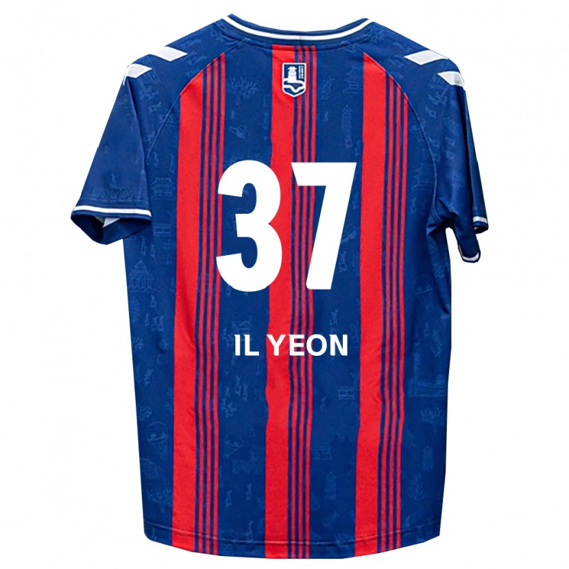 Danxen Enfant Maillot Il-Yeon Sin #37 Bleu Rouge Blanc Tenues Domicile 2026/27 T-Shirt
