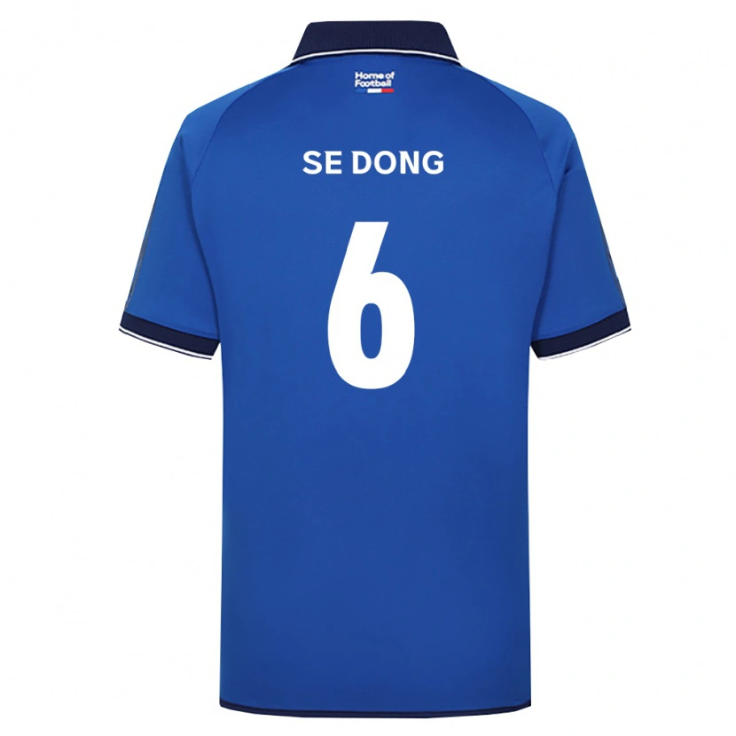 Danxen Enfant Maillot Se-Dong Chang #6 Bleu Royal Blanc Rouge Tenues Domicile 2026/27 T-Shirt