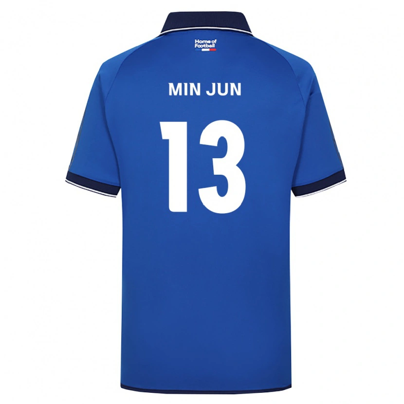 Danxen Enfant Maillot Min-Jun Yeo #13 Bleu Royal Blanc Rouge Tenues Domicile 2026/27 T-Shirt