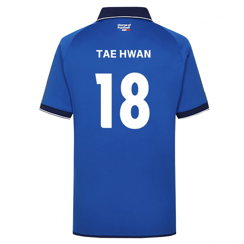 Danxen Enfant Maillot Tae-Hwan Jeong #18 Bleu Royal Blanc Rouge Tenues Domicile 2026/27 T-Shirt
