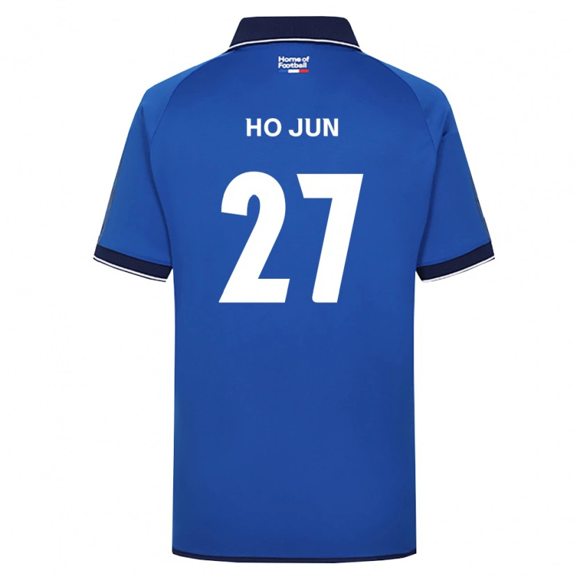 Danxen Enfant Maillot Ho-Jun Son #27 Bleu Royal Blanc Rouge Tenues Domicile 2026/27 T-Shirt