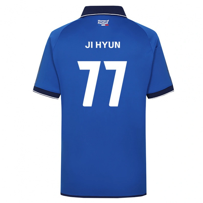 Danxen Enfant Maillot Ji-Hyun Kim #77 Bleu Royal Blanc Rouge Tenues Domicile 2026/27 T-Shirt