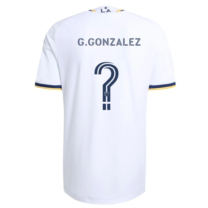 Danxen Enfant Maillot Gustavo Gonzalez #0 Bleu Jaune Et Blanc Tenues Domicile 2026/27 T-Shirt