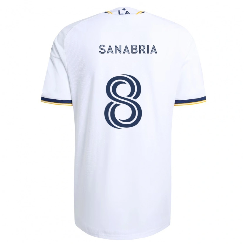 Danxen Enfant Maillot Lucas Sanabria #8 Bleu Jaune Et Blanc Tenues Domicile 2026/27 T-Shirt