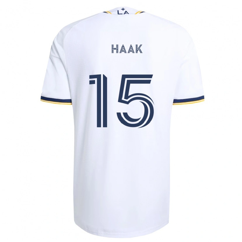 Danxen Enfant Maillot Justin Haak #15 Bleu Jaune Et Blanc Tenues Domicile 2026/27 T-Shirt
