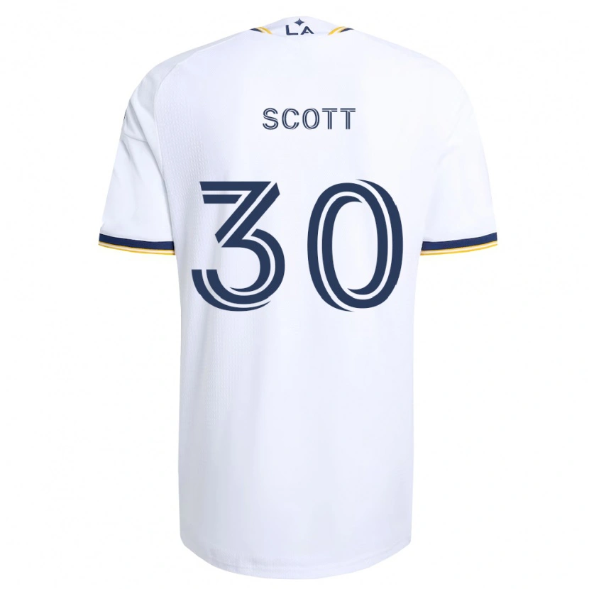 Danxen Enfant Maillot Brady Scott #30 Bleu Jaune Et Blanc Tenues Domicile 2026/27 T-Shirt