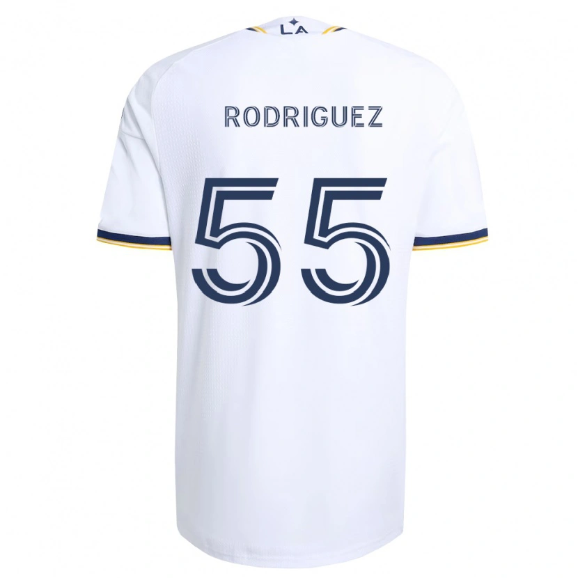Danxen Enfant Maillot Diego Rodriguez #55 Bleu Jaune Et Blanc Tenues Domicile 2026/27 T-Shirt