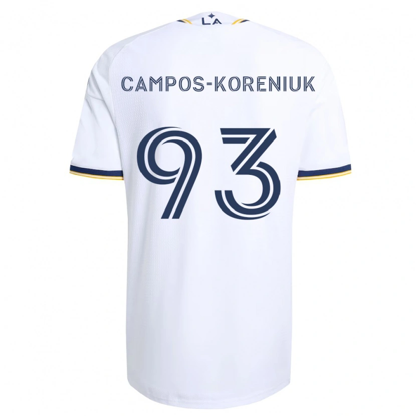 Danxen Enfant Maillot K Campos-Koreniuk #93 Bleu Jaune Et Blanc Tenues Domicile 2026/27 T-Shirt