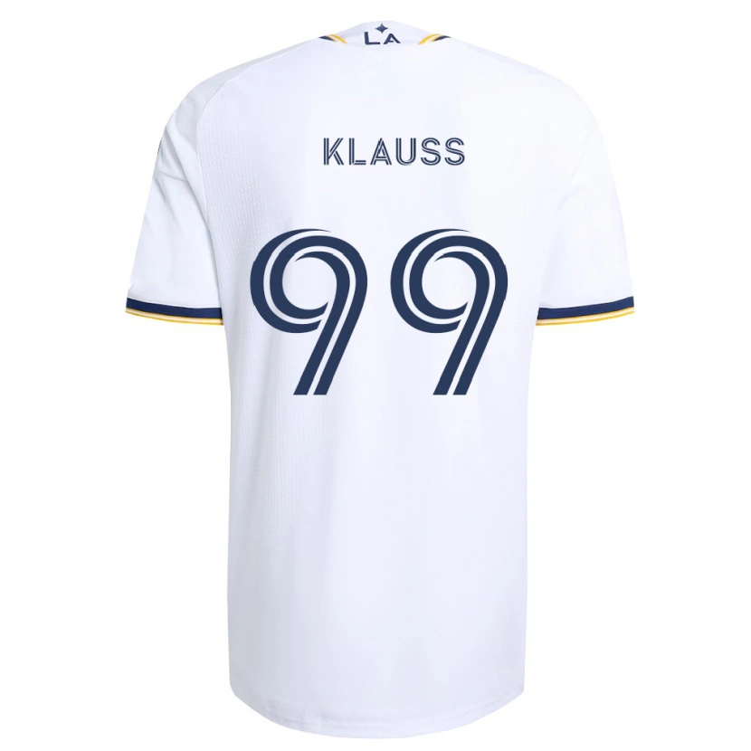 Danxen Enfant Maillot João Klauss #99 Bleu Jaune Et Blanc Tenues Domicile 2026/27 T-Shirt
