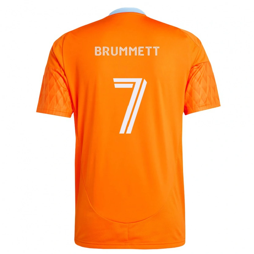 Danxen Enfant Maillot Austin Brummett #7 Orange Blanc Tenues Domicile 2026/27 T-Shirt