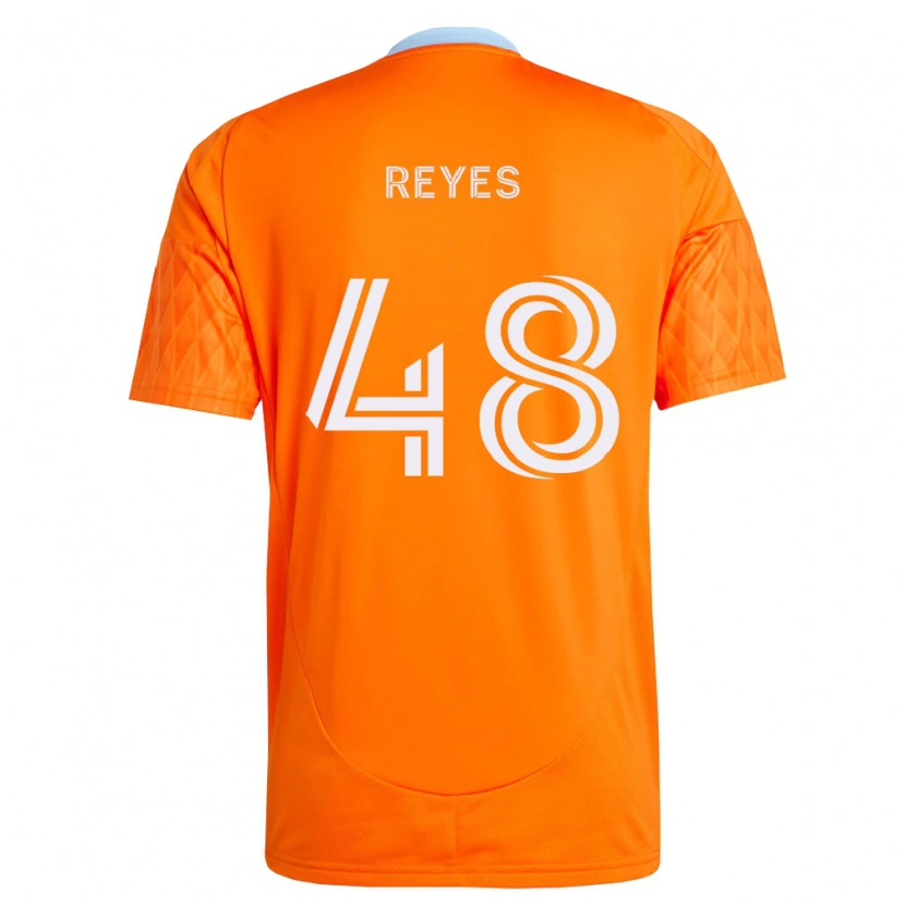 Danxen Enfant Maillot Dylan Reyes #48 Orange Blanc Tenues Domicile 2026/27 T-Shirt