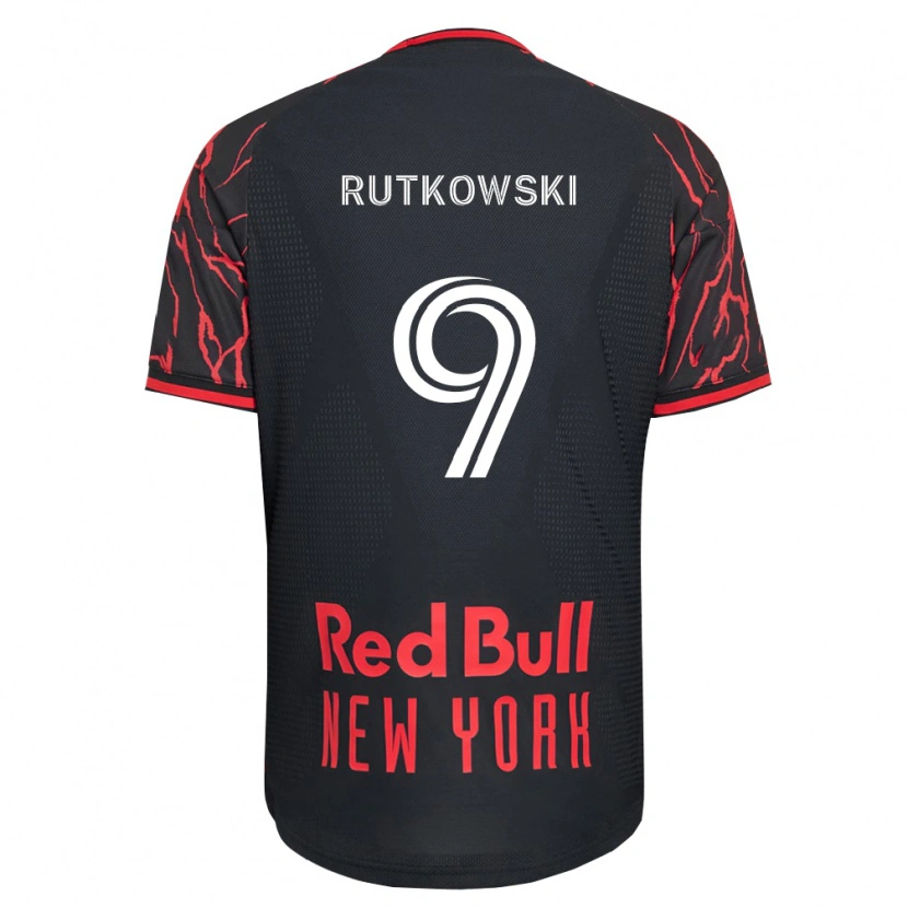 Danxen Enfant Maillot David Rutkowski #9 Rouge Noir Blanc Tenues Domicile 2026/27 T-Shirt