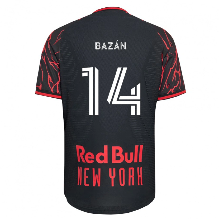 Danxen Enfant Maillot Julián Bazán #14 Rouge Noir Blanc Tenues Domicile 2026/27 T-Shirt