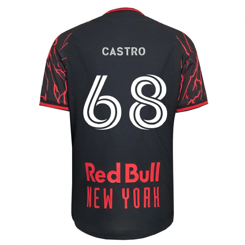 Danxen Enfant Maillot Bradley Castro #68 Rouge Noir Blanc Tenues Domicile 2026/27 T-Shirt