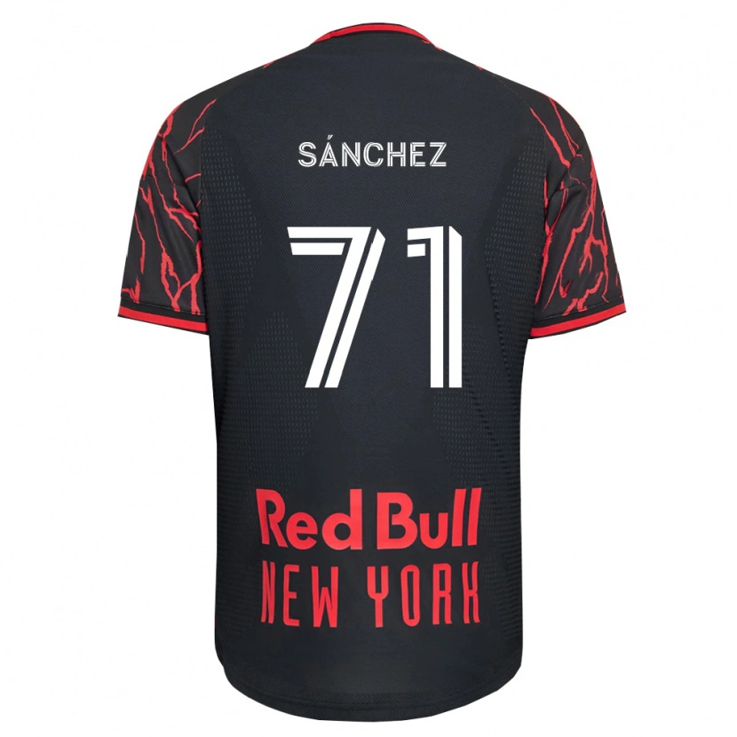 Danxen Enfant Maillot Aimar Sánchez #71 Rouge Noir Blanc Tenues Domicile 2026/27 T-Shirt