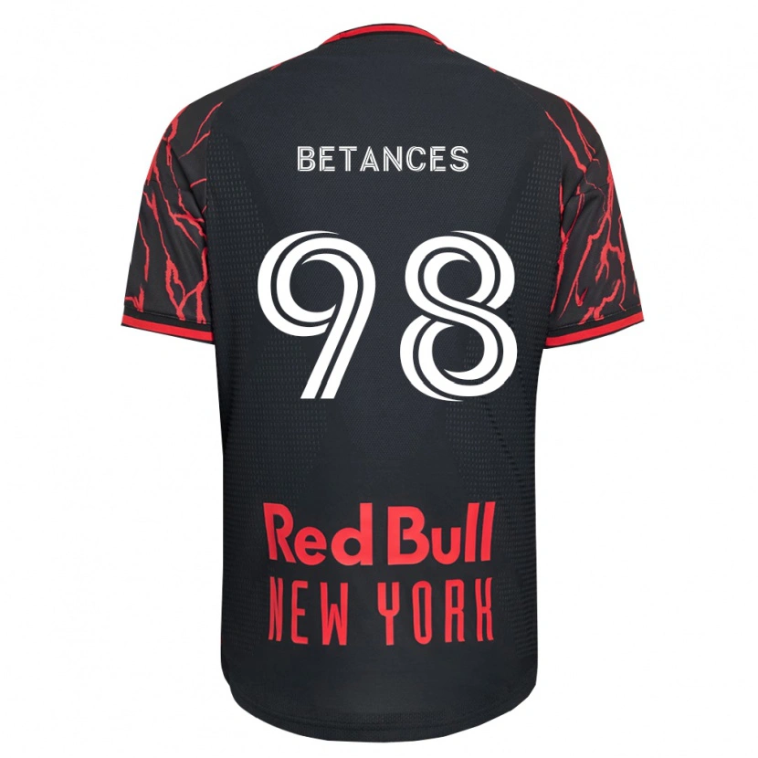 Danxen Enfant Maillot Aidan Betances #98 Rouge Noir Blanc Tenues Domicile 2026/27 T-Shirt