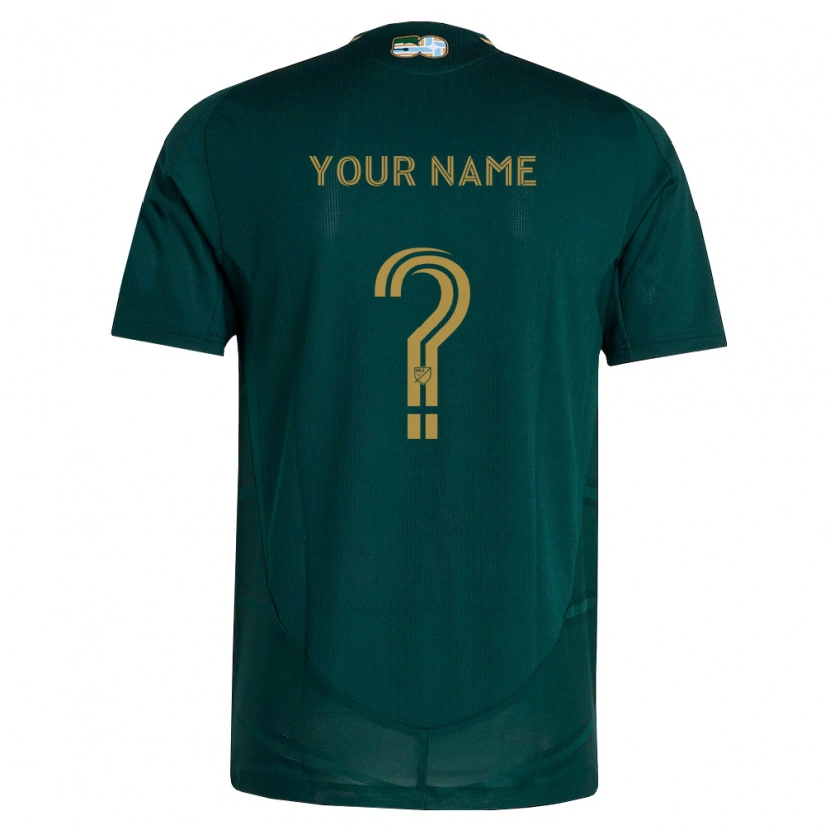 Danxen Enfant Maillot Votre Nom #0 Vert Foncé Marron Tenues Domicile 2026/27 T-Shirt
