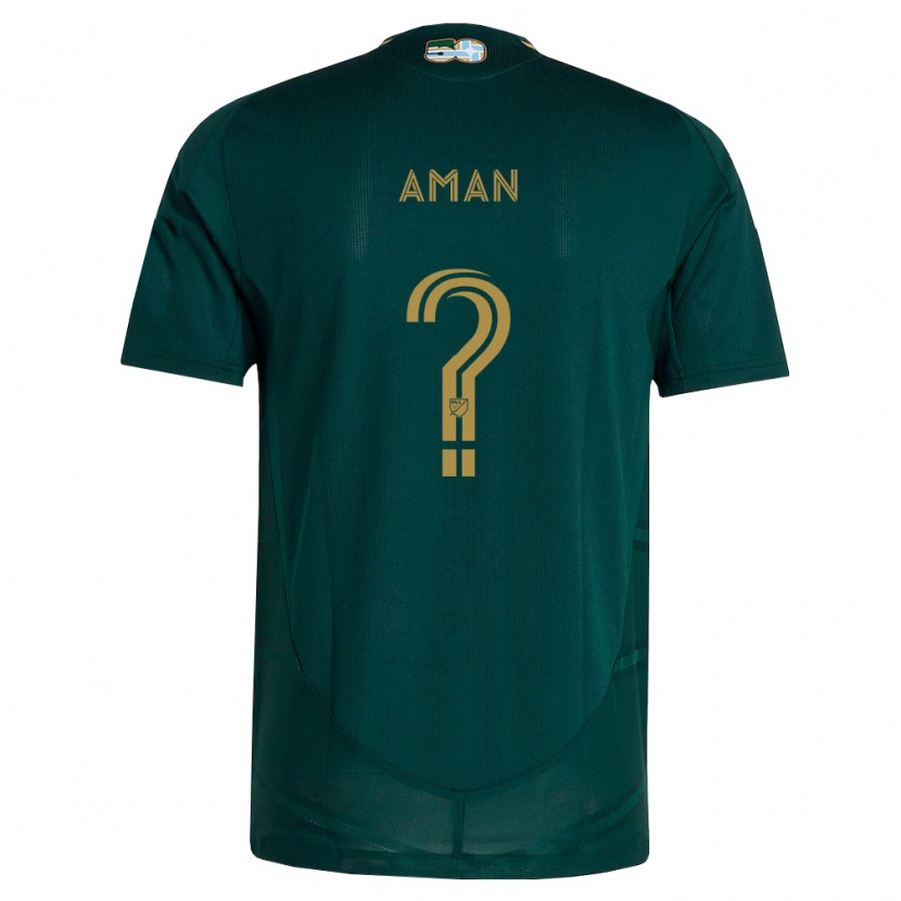 Danxen Enfant Maillot Cole Aman #0 Vert Foncé Marron Tenues Domicile 2026/27 T-Shirt