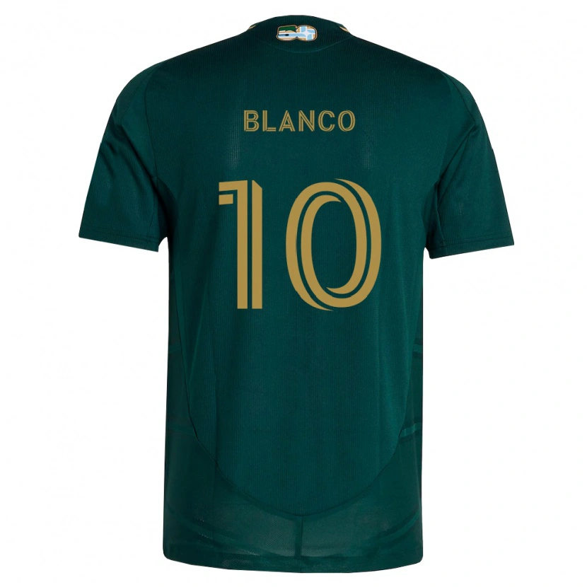 Danxen Enfant Maillot Sebastián Blanco #10 Vert Foncé Marron Tenues Domicile 2026/27 T-Shirt