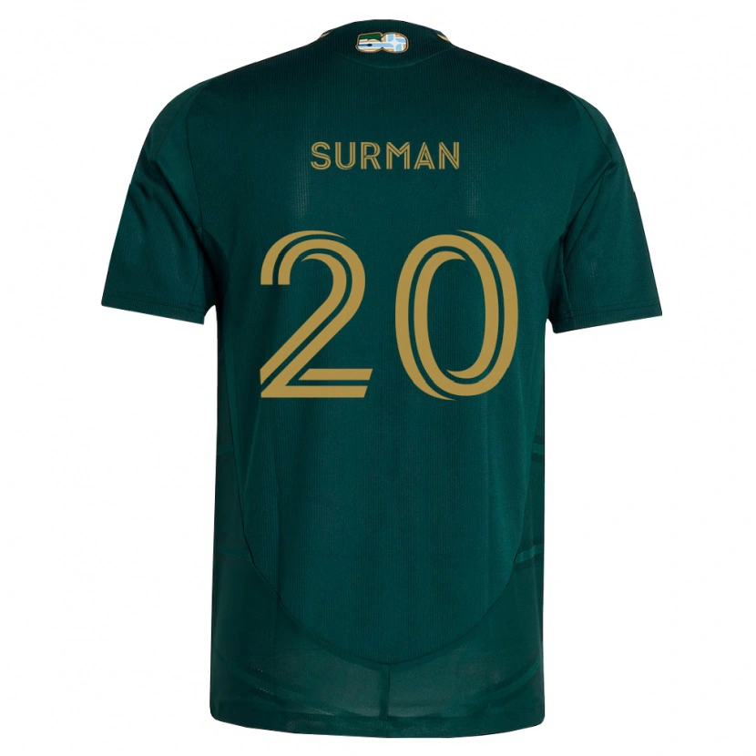 Danxen Enfant Maillot Finn Surman #20 Vert Foncé Marron Tenues Domicile 2026/27 T-Shirt