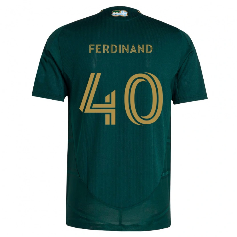 Danxen Enfant Maillot Keesean Ferdinand #40 Vert Foncé Marron Tenues Domicile 2026/27 T-Shirt