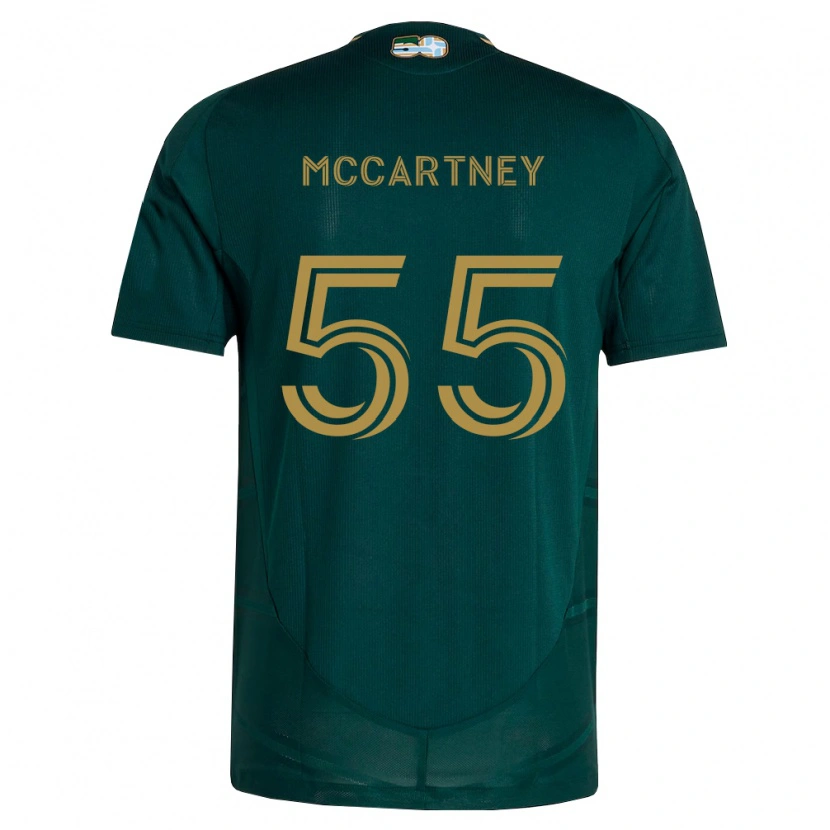Danxen Enfant Maillot Dawson Mccartney #55 Vert Foncé Marron Tenues Domicile 2026/27 T-Shirt