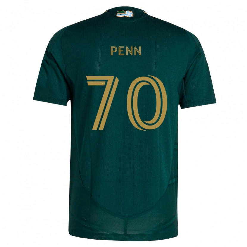 Danxen Enfant Maillot Josh Penn #70 Vert Foncé Marron Tenues Domicile 2026/27 T-Shirt