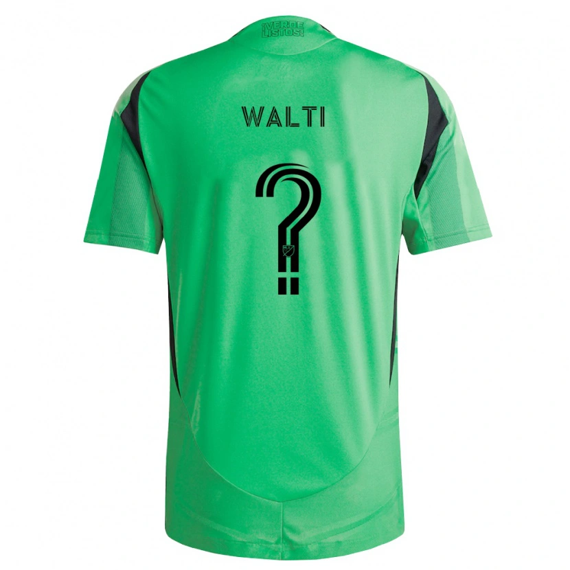 Danxen Enfant Maillot Jackson Wälti #0 Vert Émeraude Noir Tenues Domicile 2026/27 T-Shirt