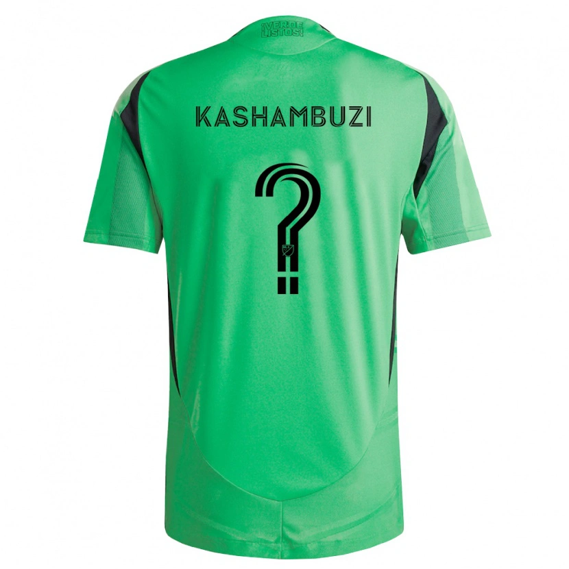 Danxen Enfant Maillot Nick Kashambuzi #0 Vert Émeraude Noir Tenues Domicile 2026/27 T-Shirt