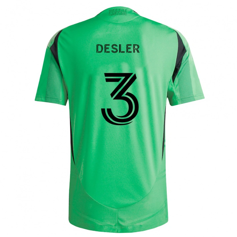 Danxen Enfant Maillot Mikkel Desler #3 Vert Émeraude Noir Tenues Domicile 2026/27 T-Shirt