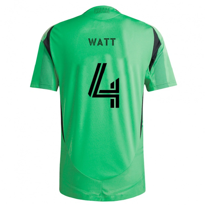 Danxen Enfant Maillot Evan Watt #4 Vert Émeraude Noir Tenues Domicile 2026/27 T-Shirt