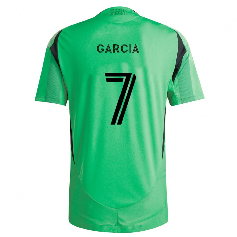 Danxen Enfant Maillot Anthony García #7 Vert Émeraude Noir Tenues Domicile 2026/27 T-Shirt