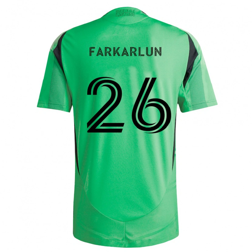 Danxen Enfant Maillot Jimmy Farkarlun #26 Vert Émeraude Noir Tenues Domicile 2026/27 T-Shirt